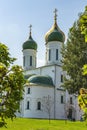 Beautiful white Assumption Cathedral in Kolomna, Russia