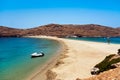 Kolona beach Kythnos, Greece Royalty Free Stock Photo