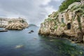 Kolorina Bay in the Historic Dubrovnik Royalty Free Stock Photo