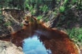 Kolorowe Jeziorka` natural colorful lakes in Rudawy Janowickie, Poland