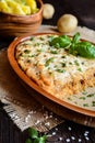 Kolozsvari Kaposzta - Varza a la Cluj - layered sour cabbage with minced meat and rice, topped with sour cream