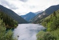 Kolsai mountain Lake in Kazakhstan. nature reserve park Royalty Free Stock Photo