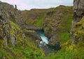 Kolugljufur Canyon of the river Vididalsa,Iceland,Europe