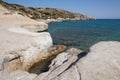 Kolymbia beach with rocky coast, Rhodes