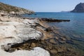 Kolymbia beach with rocky coast, Rhodes