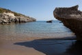 Kolymbia beach with rocky coast, Rhodes