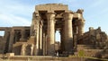 Kom Ombo temple along the river Nile in Egypt