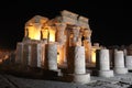 kom ombo temple at night