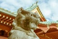 Komainu statue guard of Kanda Myojin Shinto Shrine in Tokyo, Japan. Royalty Free Stock Photo