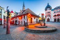 Komarno, Slovakia. Downtown square - Courtyard of Europe Royalty Free Stock Photo