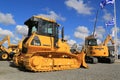 Komatsu D51PX Crawler Dozer on Display Royalty Free Stock Photo