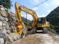 Komatsu PC 230 NHD new excavator in operation.