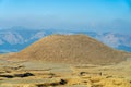 Komezuka in January, a volcanic cone in Aso Kuju National Park Royalty Free Stock Photo