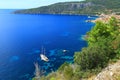 Komiza town, travel destination on Island Vis, Croatia Royalty Free Stock Photo