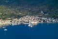 Komiza town in Vis island Royalty Free Stock Photo