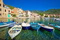 Komiza on Vis island turquoise waterfront Royalty Free Stock Photo