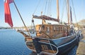 Kommandren a two masted sailing ship. Royalty Free Stock Photo