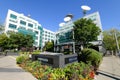 KOMO plaza in Seattle with communication dishes