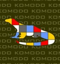 komodo colorful plaid komodo writing