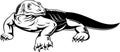 Komodo dragon monitor lizard Royalty Free Stock Photo