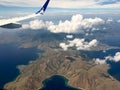 Komodo Island from airliner