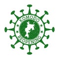 Komodo Reopening Stamp.