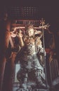 Komokuten statue in Daibutsu-den Todai-ji temple, Nara, Japan Royalty Free Stock Photo