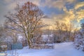 Komshtitsa village, Bulgaria - winter picture Royalty Free Stock Photo