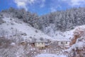 Komshtitsa village, Bulgaria - winter picture Royalty Free Stock Photo
