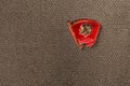 Komsomol badge of USSR, vintage Royalty Free Stock Photo