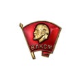 Komsomol member badge Royalty Free Stock Photo