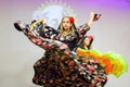 Gypsy dance, multi-colored costume