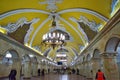 Komsomolskaya metro station. Classical beauty and artistic culture