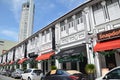 Komtar Tower from one of the street in Penang