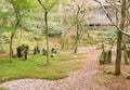 Komyozenji temple rear rock garden in autumn season Royalty Free Stock Photo