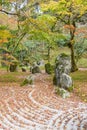 Komyozenji temple rear rock garden Royalty Free Stock Photo