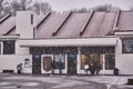 Kon-Tiki Museum during a snow storm