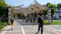 Konak, Izmir / Turkey - 09/17/2020: People walking in Konak wear masks.