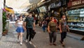 Konak, Izmir / Turkey - 09/17/2020: People walking in Konak wear masks.