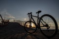 Sunset and cycling at Baris Manco bridge