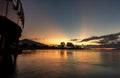 Sunset and cycling at Baris Manco bridge