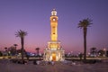 Konak Square and the old clock tower in Izmir, Turkey Royalty Free Stock Photo