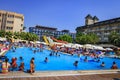 Konakli, Turkey - August 18, 2017: Swimming pool in territory resort hotel on summer vacation