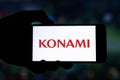 Konami editorial. Illustrative photo for news about Konami - a Japanese entertainment conglomerate and video game company