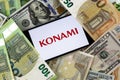 Konami editorial. Illustrative photo for news about Konami - a Japanese entertainment, video game, and gambling conglomerate