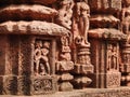 Konark temple ancient architecture and work of art Royalty Free Stock Photo