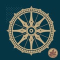 Konark Wheel - Sun Temple - Odisha - Icon Royalty Free Stock Photo