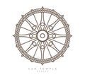 Konark Wheel - Sun Temple - Odisha - Icon Royalty Free Stock Photo