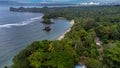 Kondang Merak Beach is a beach in South Malang in East Java, Indonesia. It has big waves and several small rocks. Royalty Free Stock Photo