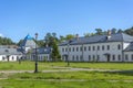 Konevets Island, the inner part of the monastery square and the church in the name of St. Arseny